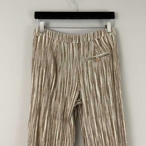 Free People Marta Yarn Stripe Tan Dyed Trouser Pants Size 0 - Picture 7 of 7